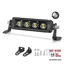 Single Row LED Light Bar 40W 3D Spot Off Road Driving Light Ultra 6 Inch White