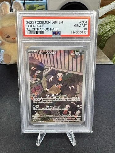💎 Houndour 204/197 SV03: Obsidian Flames Holo PSA 10 💎
