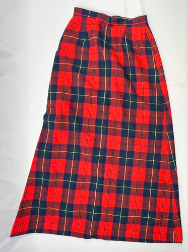 VTG Pendleton Plaid Wool Maxi Skirt