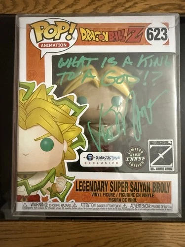 Funko Pop! Dragon Ball Broly Chase Galactic Toys Auto With COA Custom Art Mint