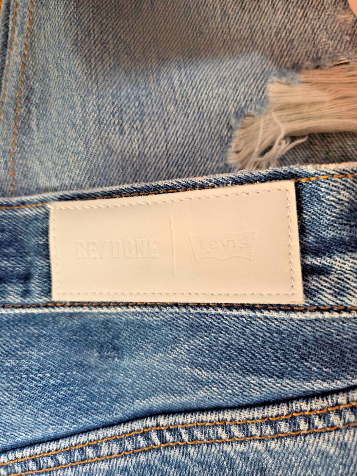 RE/DONE x Levi's Vintage High Rise Straight Jeans W30 L26, Blue image 4