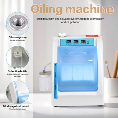 Dental Handpiece Maintenance Oil System Cleaning Lubricating Device 4 Holes US