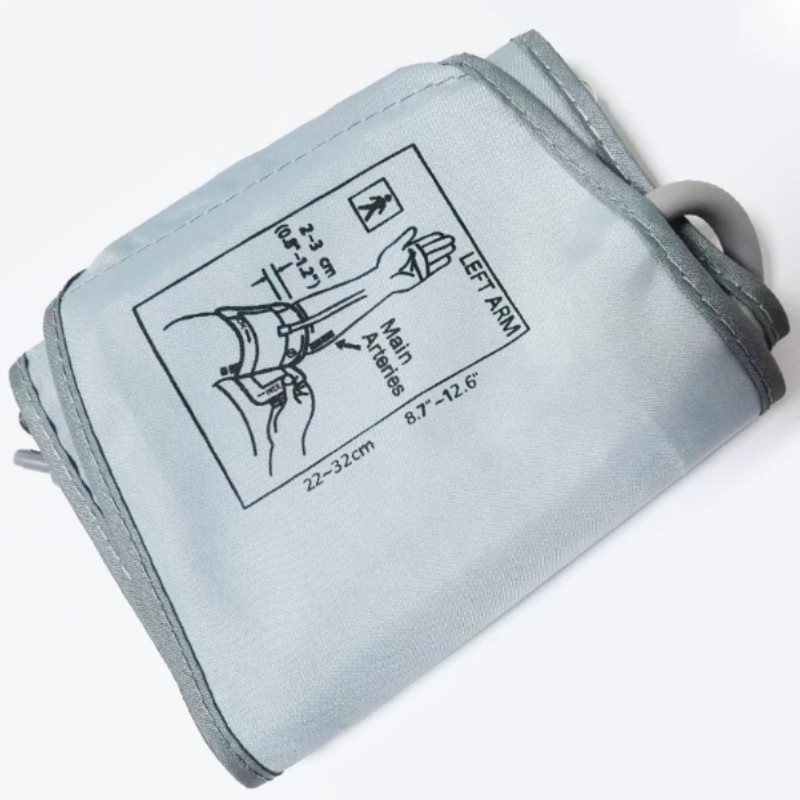 For Omron Yuwell BP Monitor Contoured Upper Arm Cuff 22‑32cm With Connector