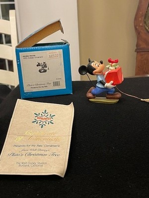 Disney Micky Mouse 1995 Holiday Ornament (Presents for my Pals) Original Box A+