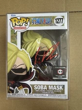 Funko Pop! Signed One Piece Soba Mask Vinyl 1277 Figure New Sealed Eric Vale