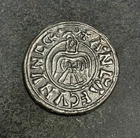 Viking Raven Penny .999 fine Hand Poured Silver Antique Finish.