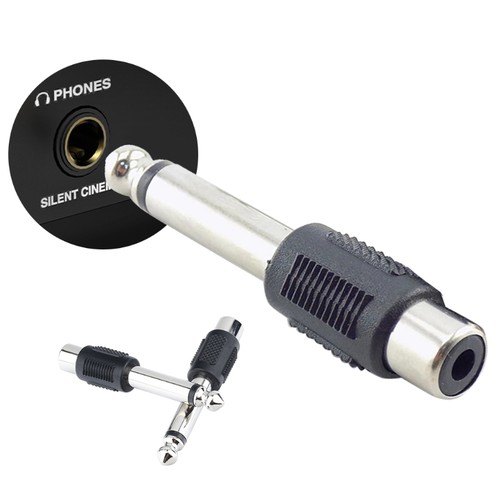 6.35mm to AV 6.5mm to RCA Female Jack Adapter Connector for Microphone - Afbeelding 2 van 8