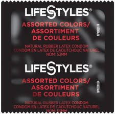 Lifestyles Assorted Colors Condoms 100/Pack