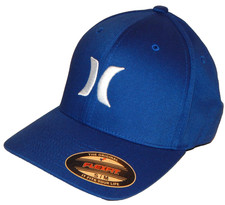 Hurley One  Only Solid Icon Cap / Hat Flexfit Size S/M Royal Blue / White