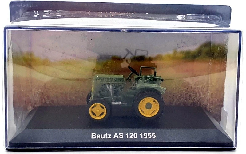 Hachette 1/43 Scale Model Tractor HL44 - 1955 Bautz AS120 Green - Image 3 of 4