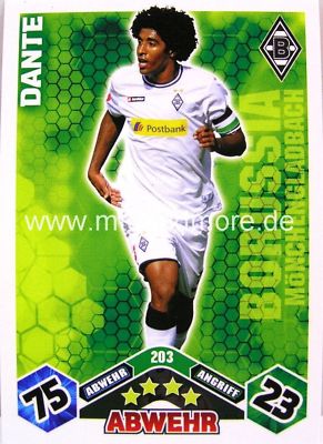 Match Attax  Dante #203  10/11