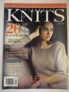 Details About Interweave Knits Magazine 20th Anniversary Edition Knitting Patterns Fall 2016