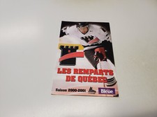 JS15 Quebec Remparts 2000/01 Minor Hockey Pocket Schedule - Labatt Bleue