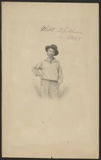 8" x 10" Photo Walt Whitman, three-quarter length portrait, facing front