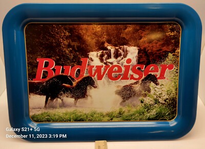 Budweiser ''World Famous Budweiser Clydesdales'' Serving Tray 1997