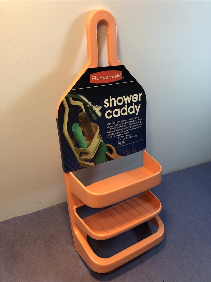 Vintage NOS 1982 Rubbermaid Shower Caddy MELON Orange 2820 Bath eBay