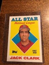1988 Topps Baseball # 397 NL All Star Jack Clark 1st Base