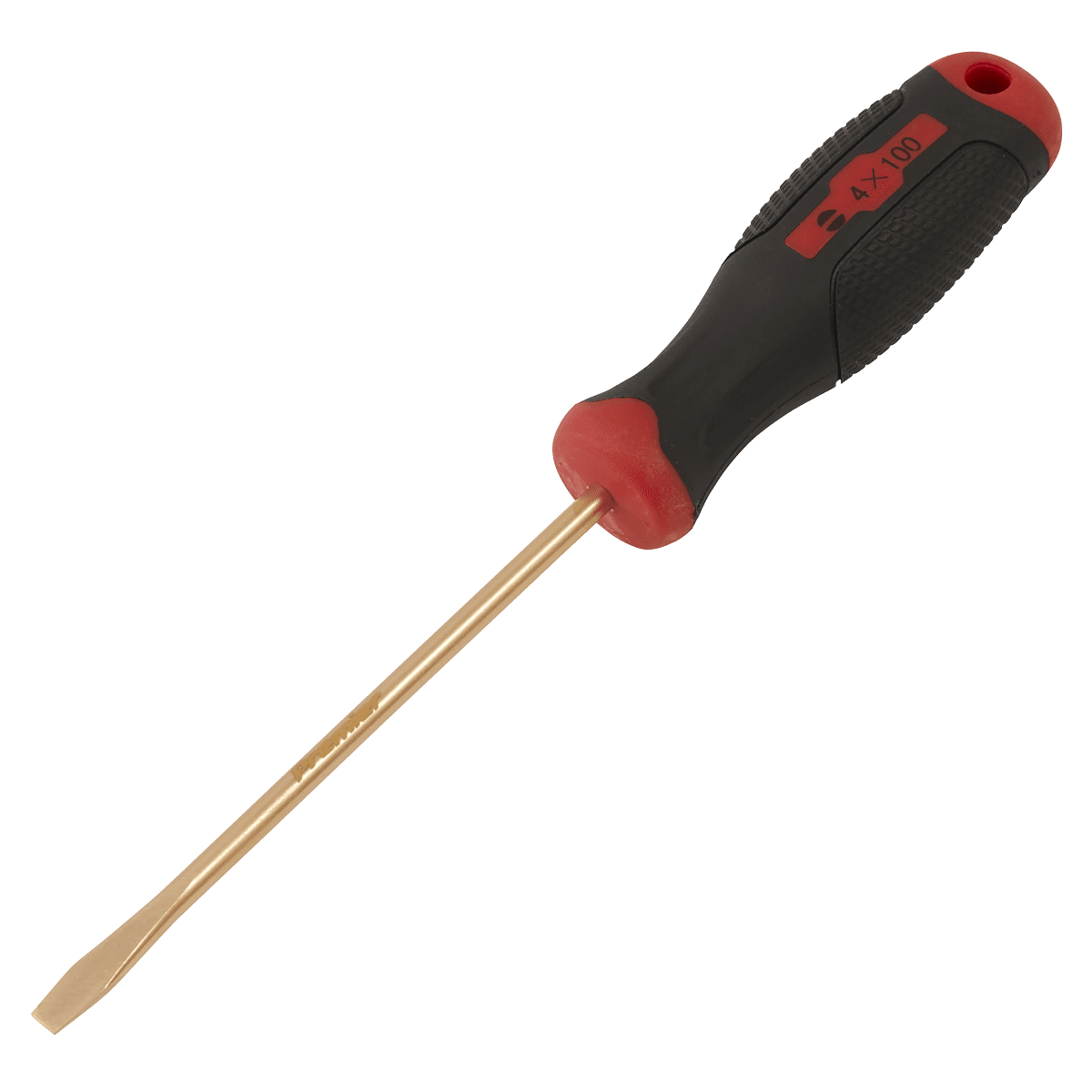Sealey NS093 Screwdriver Slotted 4 x 100mm - Non-Sparking