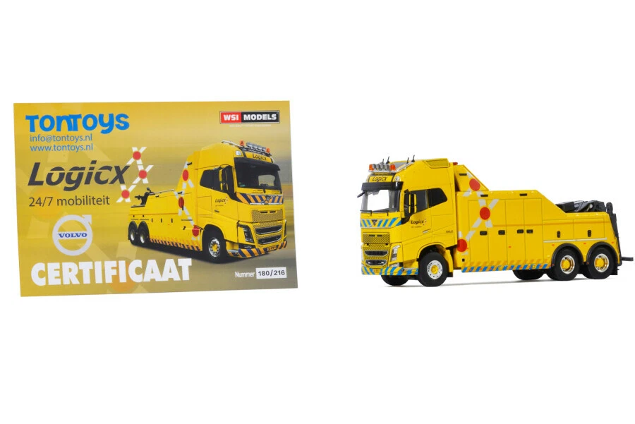 WSI 01-3465 Volvo FH4 Globetrotter 6x2 Falkom Wrecker Truck - Logicx Scale 1:50 - Image 4 of 4