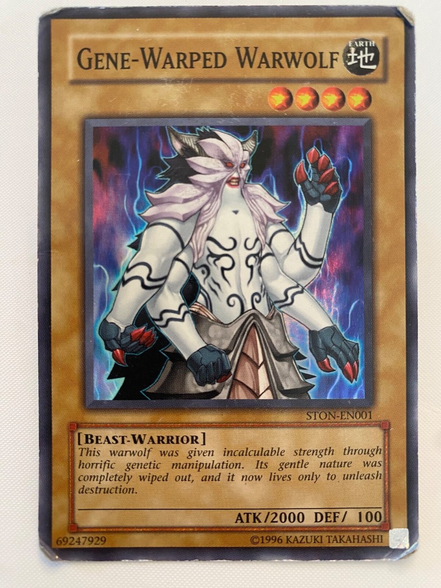 yugioh warped cards YU-GI-OH! - Gene-Warped Warwolf (BP02-EN002) - Battle Pack 2: War of The Giants - 1st Edition trading and collectible card game (TCG/CCG) Why are my yugioh cards