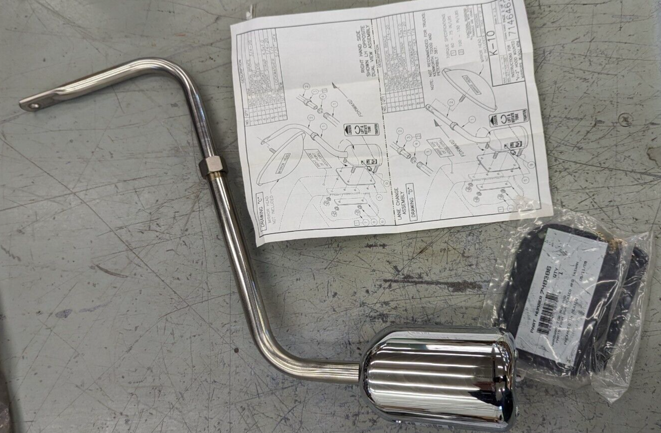 512659V2 Velvac Hood Mount Mirror Bracket-  K-10 Universal Adjustable Bracket