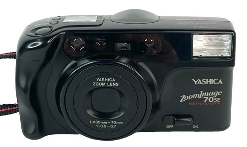 Vtg YASHICA Zoom Image 70 SE 35mm Camera F 35 70mm Scratches Untested Parts Only - Picture 3 of 24