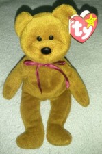 Ty Beanie Baby "Teddy" 1993 Retired STYLE 4050 W/O STAMP IN TUSH TAG