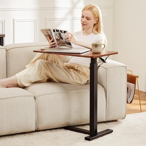 Sweetcrispy Overbed Bedside Table with Wheels, Adjustable Hospital & Home Use - Picture 2 of 6