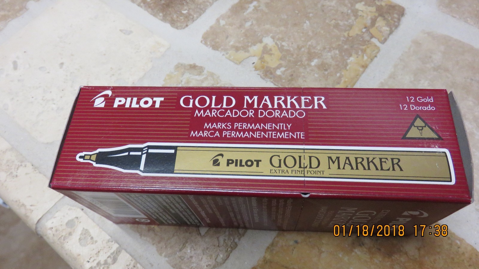 Pilot Gold Markers Permanent Extra Fine Point Set of 3 - NEW