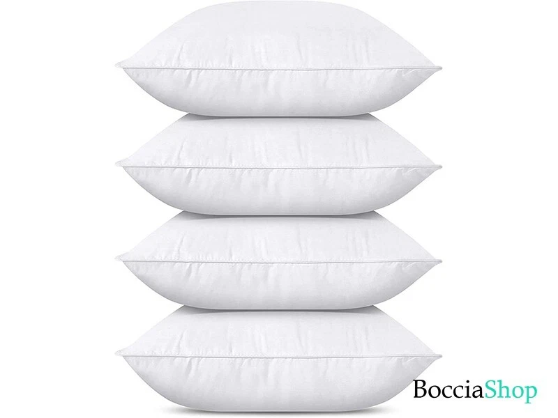 sleepling Comfort 196137 set di 2 cuscini, cuscino divano, Imbottitura per Cuscini, Oekotex, lavabile 60 gradi, Prodotto in UE, Garanzia di imbottitura, Garanzia di taglia, 30 x 50 cm, bianco
