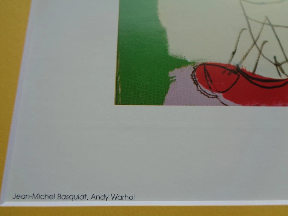Impresión de arte pop Andy Warhol y Jean-Michel Basquiat titulada garras rojas langosta Foto 3 de 4