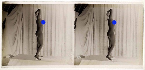 photo NEGATIF verre NU EROTIQUE c. 1920 / 6 x 13 cm / risque sexy nude 53 - Picture 3 of 3