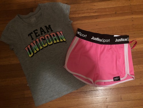 Lot De T-shirts Justice Pour Fille - Taille 10 - Manches Longues - Occasion Très Bon état