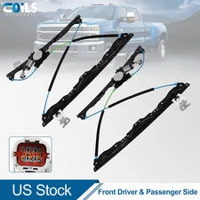 For Nissan for Titan 2004-2015 V8 5.6L Pair Front Window Regulator with Motor
