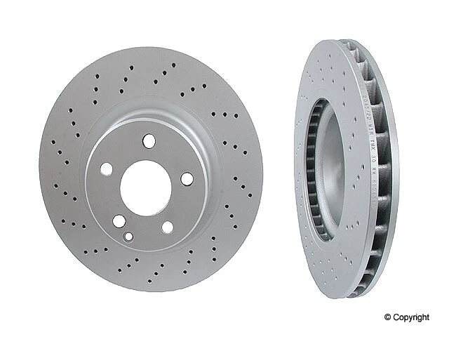 Mercedes Front Left & Right Brake Disc Rotors For CL500 S430 S500 330mm - Image 4 of 4