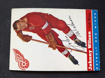 1954-55 Topps Hockey Card # 4 Johnny Wilson - Detroit Red Wings