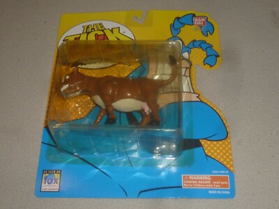 NEW ON CARD THE TICK MAN EATING COW ACTION FIGURE BAN DAI 1994 FOX KIDS NETWORK 
