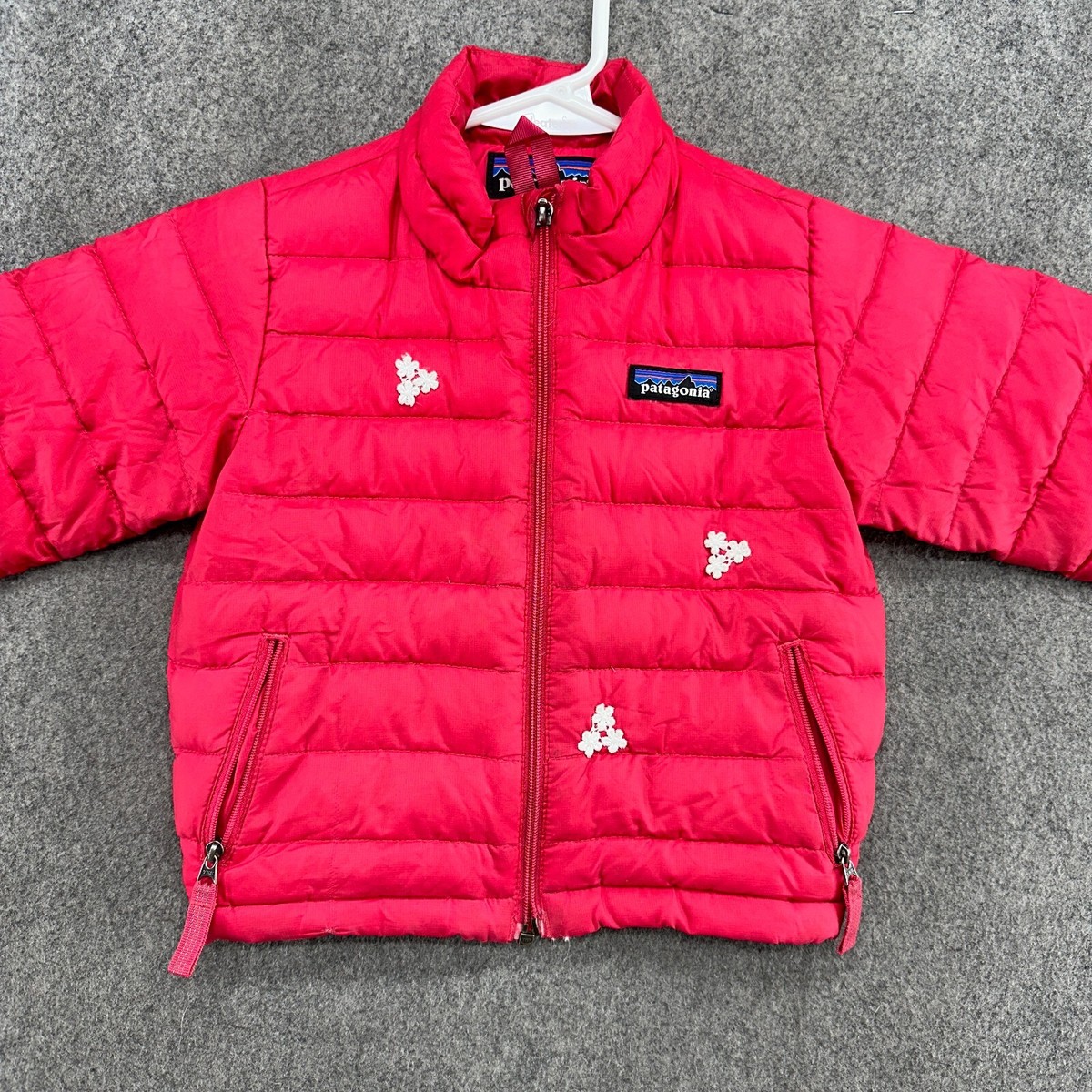 Patagonia Jacket Toddler 12-18M Red Logo Full Zip Pockets