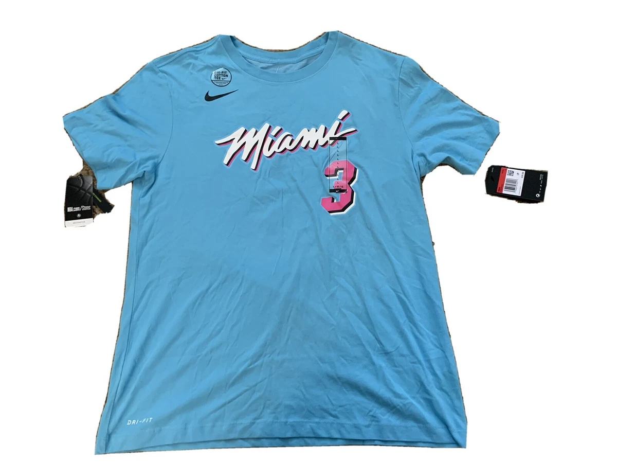 Nike, Shirts, Dwyane Wade Miami Heat White Vice Jersey