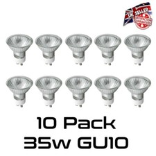 GU10 Bulbs 35w Halogen Spot Light Lamps Pack of 10 *UK Seller*