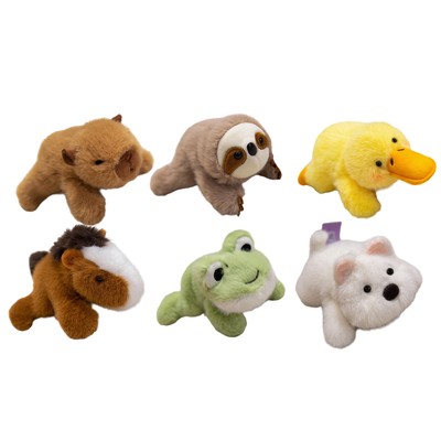 Plush Toy Fridge Magnets Frog, Capybara And Pony Figurine For Home Decoration