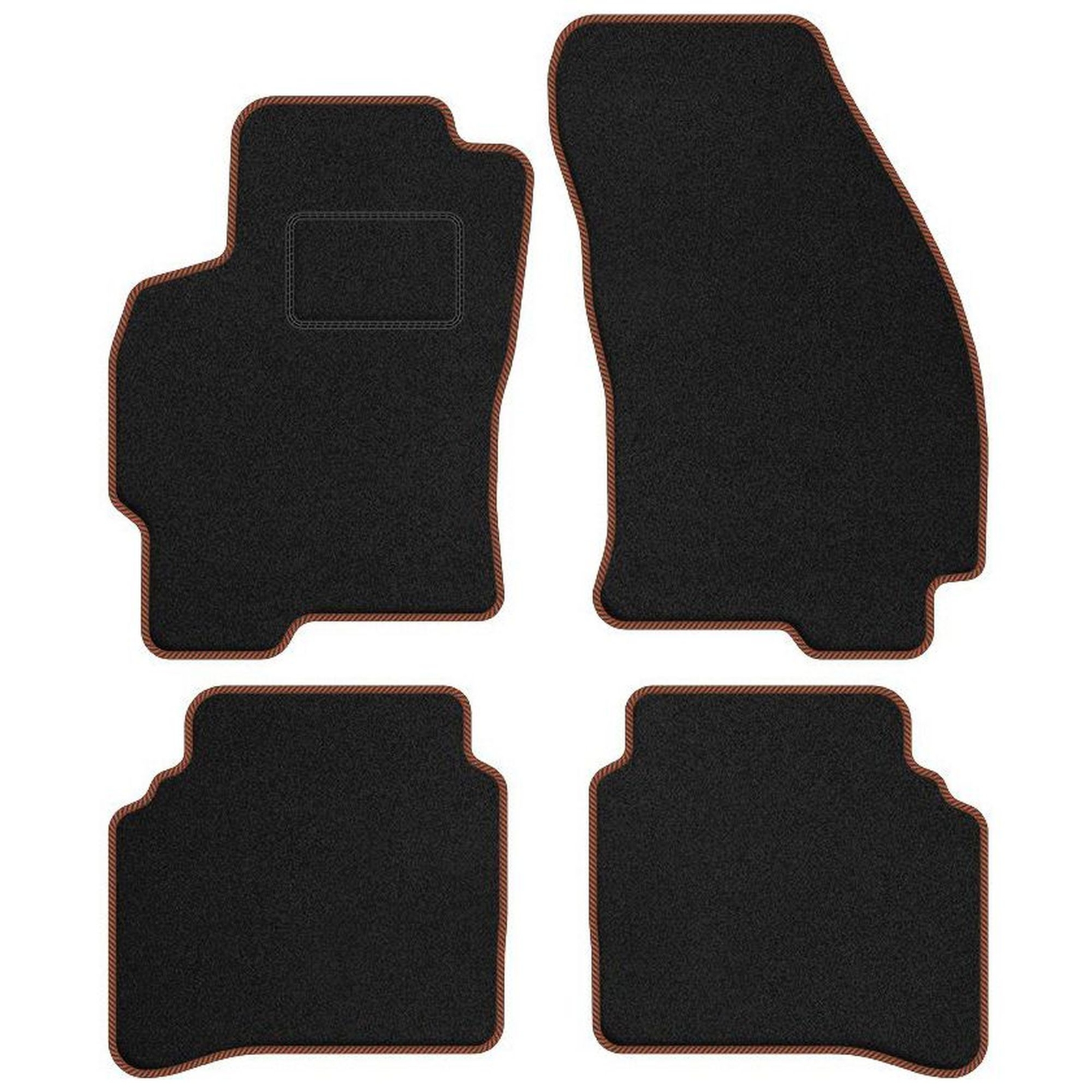 Tapis sol velours marron pour Ford Mondeo III protégeant votre habitacle contre l'usure