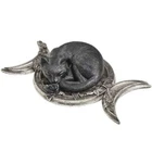 Table Ornament -  Gothic/Wiccan/Pagan -  Witches Familiar - Cat/Triple Moon