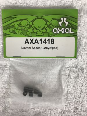 Axial AXA1418 6x6mm Spacer-Grey(6pcs)