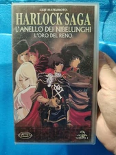 HARLOCK SAGA L'ANELLO DEI NIBELUNGHI L'ORO DEL RENO - VHS DYNAMIC VIDEO 1 *RARA*