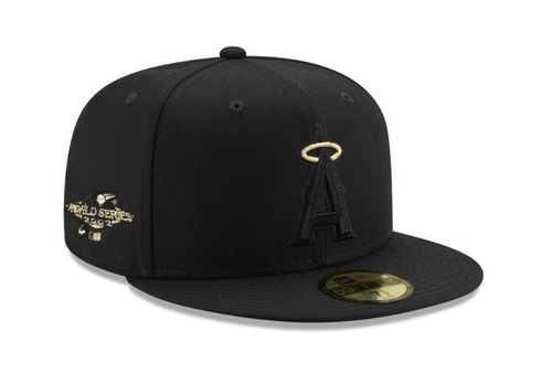 Los Angeles Angels Black Metallic Gold 2002 World Series SP 59Fifty Fitted