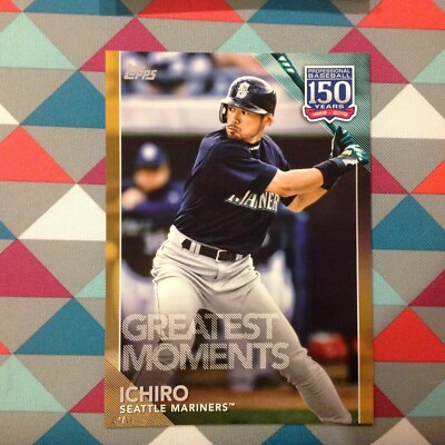 #18 Ichiro Suzuki Seeleute 5x7 (#/ 10 Hergestellt) Gold 2019 Topps 150 Eu Größte
