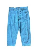 Levi  s Made  Crafted Women's Denim Jeans 32 Barrel Crop Leg Relaxed Bright Blue