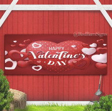 Happy Valentines Day 033 indoor outdoor banner sign