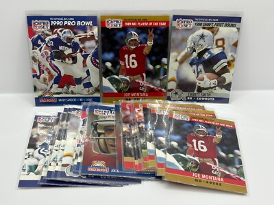 1990 Pro Set Football - Pick Choose Single Base & Insert Cards - Montana Sanders